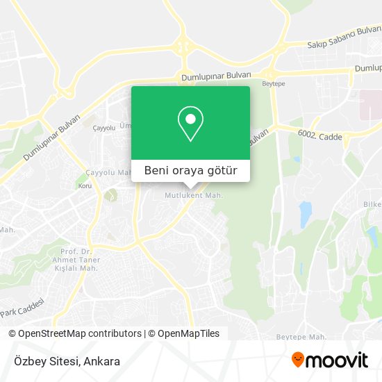 Özbey Sitesi harita