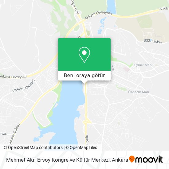 Mehmet Akif Ersoy Kongre ve Kültür Merkezi harita