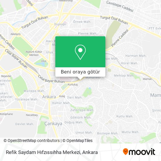 Refik Saydam Hıfzıssıhha Merkezi harita
