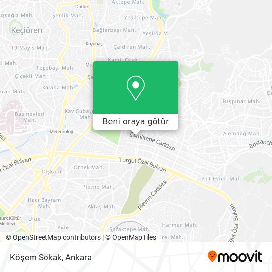 Köşem Sokak harita