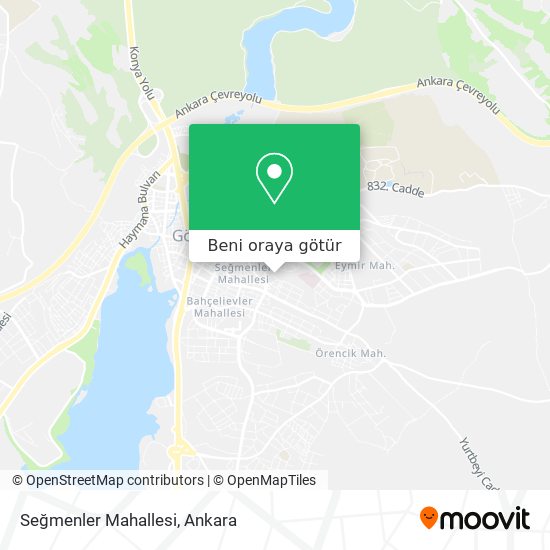 Seğmenler Mahallesi harita