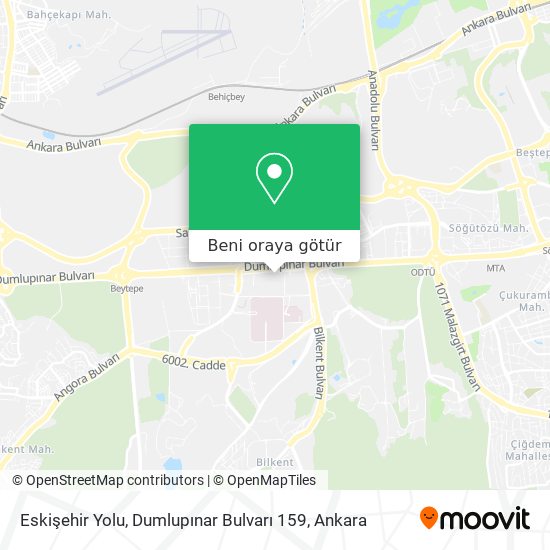 Eskişehir Yolu, Dumlupınar Bulvarı 159 harita