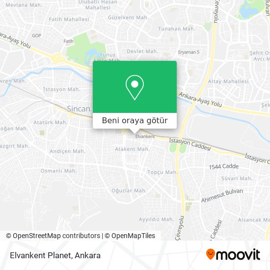 Elvankent Planet harita