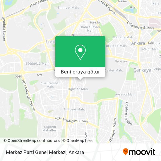 Merkez Parti Genel Merkezi harita
