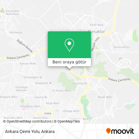 Ankara Çevre Yolu harita