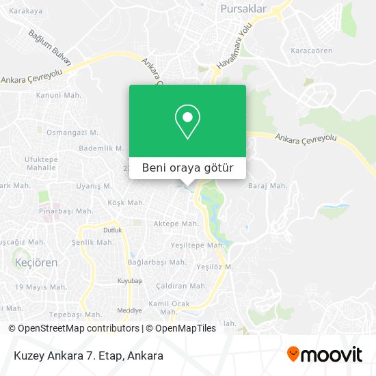 Kuzey Ankara 7. Etap harita