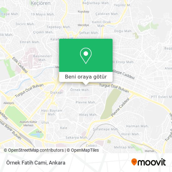 Örnek Fatih Cami harita