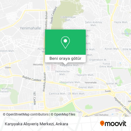 Karşıyaka Alışveriş Merkezi harita