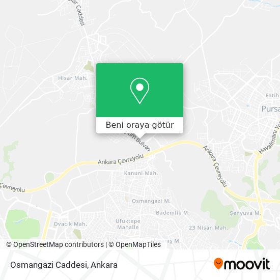 Osmangazi Caddesi harita