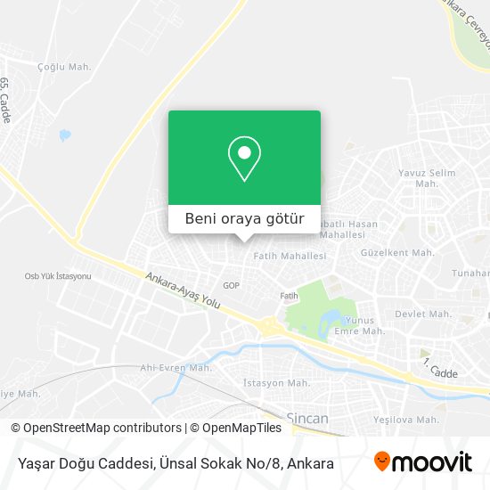 Yaşar Doğu Caddesi, Ünsal Sokak No / 8 harita