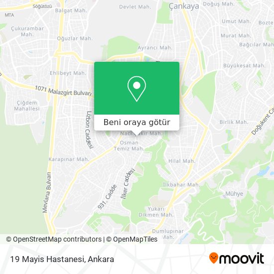 19 Mayis Hastanesi harita
