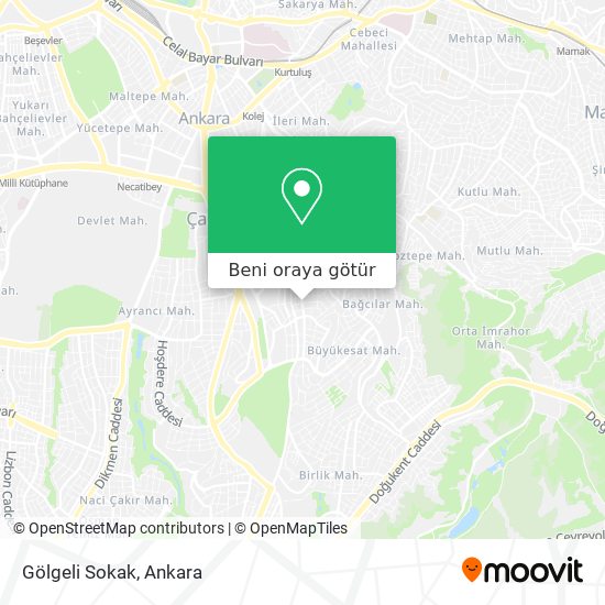 Gölgeli Sokak harita