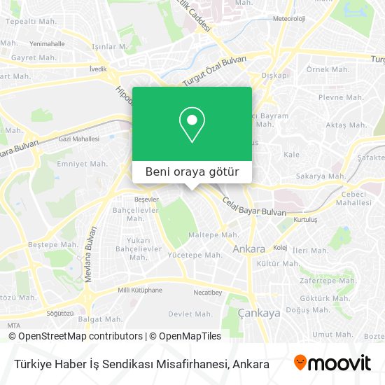 Türkiye Haber İş Sendikası Misafirhanesi harita