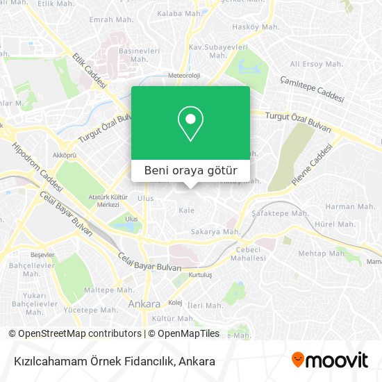 Kızılcahamam Örnek Fidancılık harita