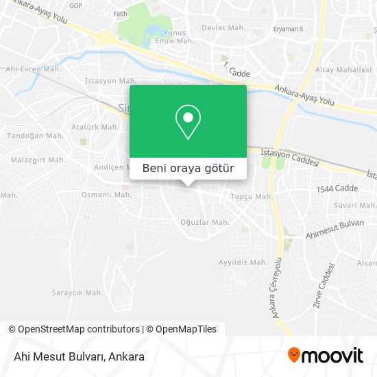Ahi Mesut Bulvarı harita