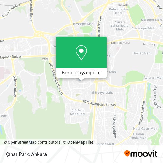 Çınar Park harita