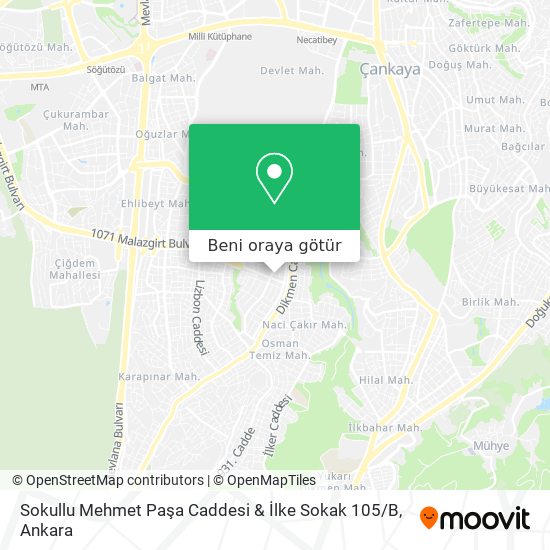 Sokullu Mehmet Paşa Caddesi & İlke Sokak 105 / B harita