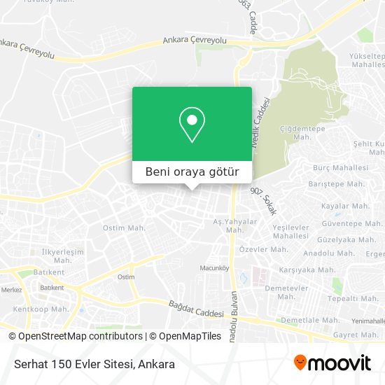 Serhat 150 Evler Sitesi harita