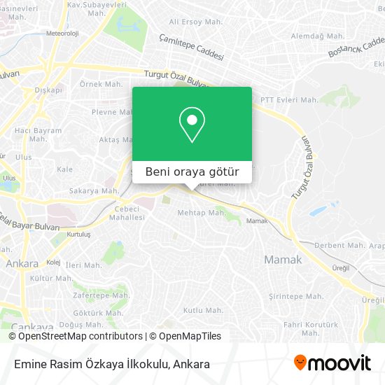 Emine Rasim Özkaya İlkokulu harita