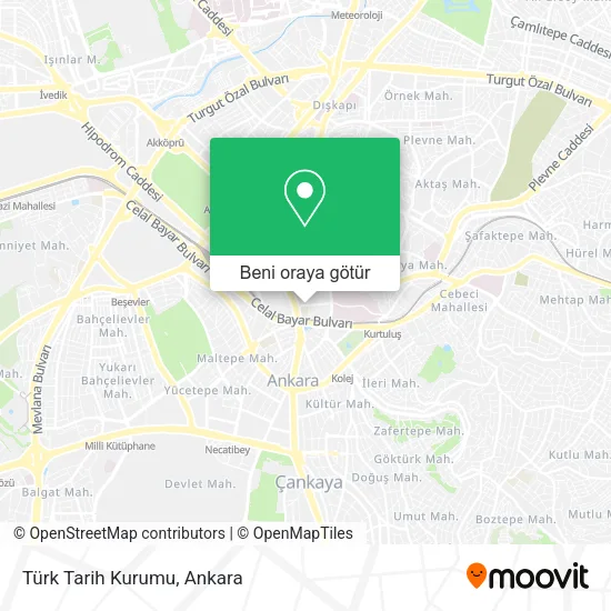 Türk Tarih Kurumu harita