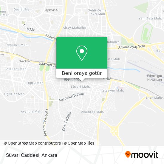 Süvari Caddesi harita