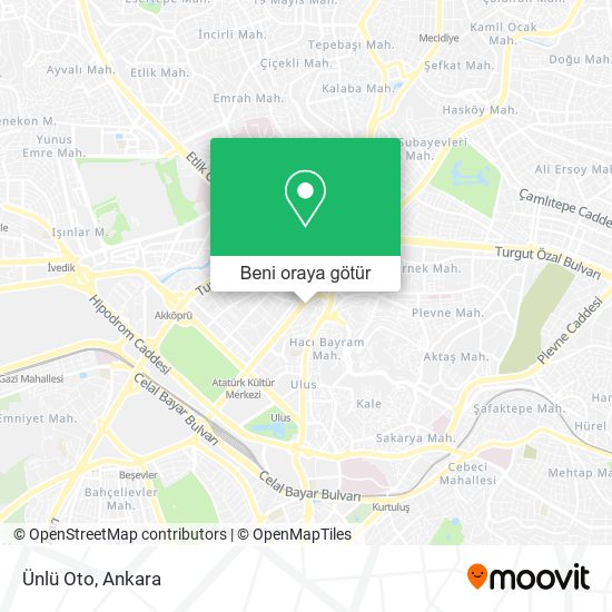 Ünlü Oto harita