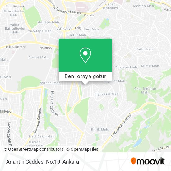 Arjantin Caddesi No:19 harita
