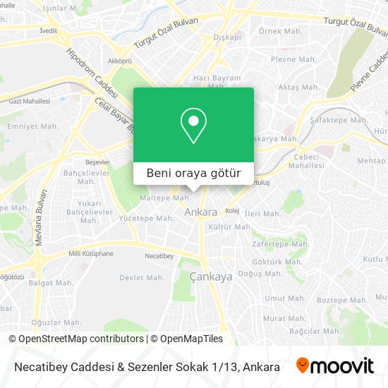 Necatibey Caddesi & Sezenler Sokak 1 / 13 harita