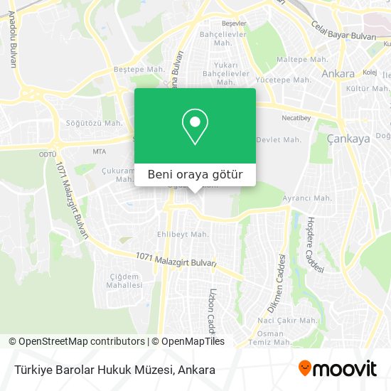 Türkiye Barolar Hukuk Müzesi harita