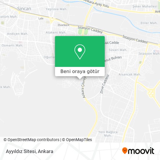 Ayyıldız Sitesi harita