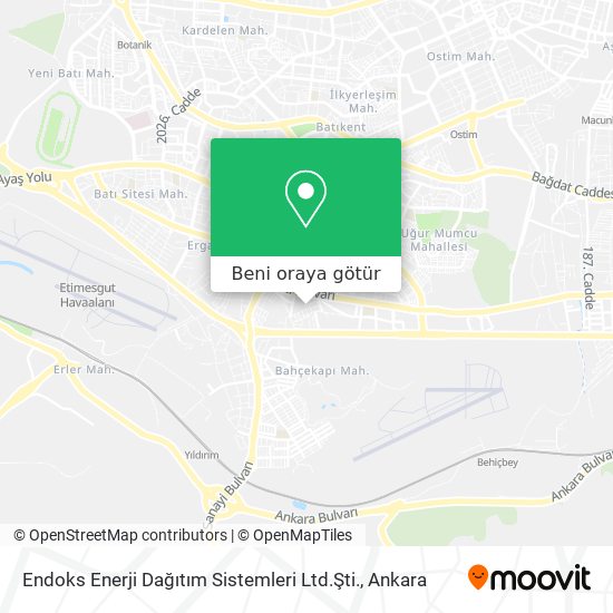 Endoks Enerji Dağıtım Sistemleri Ltd.Şti. harita