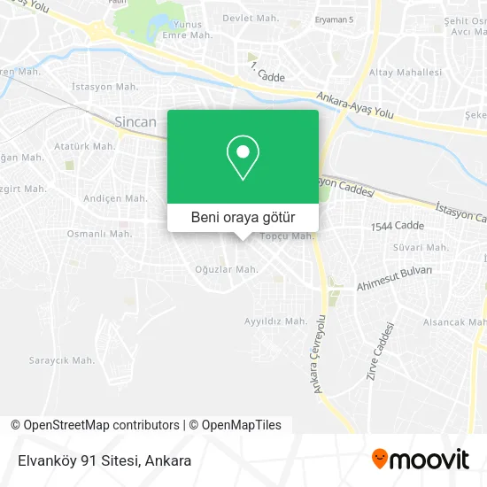 Elvanköy 91 Sitesi harita