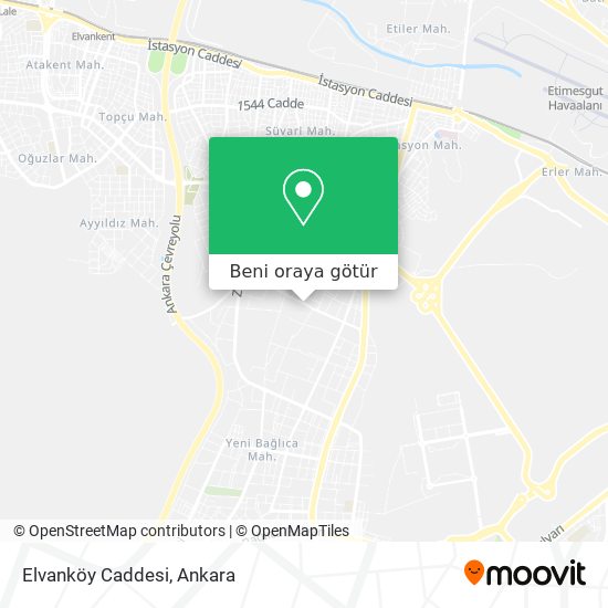 Elvanköy Caddesi harita