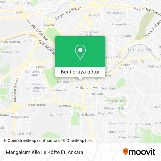 Mangalcım Kilo ile Köfte Et harita