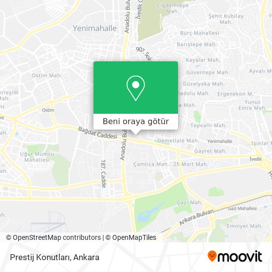 Prestij Konutları harita
