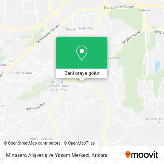 Minasera Alışveriş ve Yaşam Merkezi harita