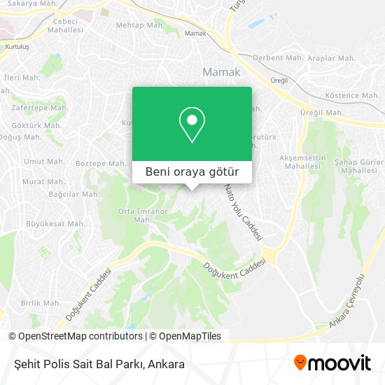 Şehit Polis Sait Bal Parkı harita