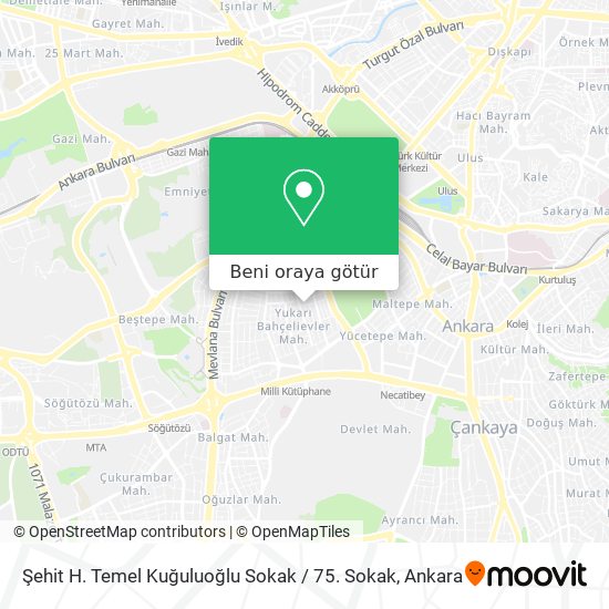 Şehit H. Temel Kuğuluoğlu Sokak / 75. Sokak harita
