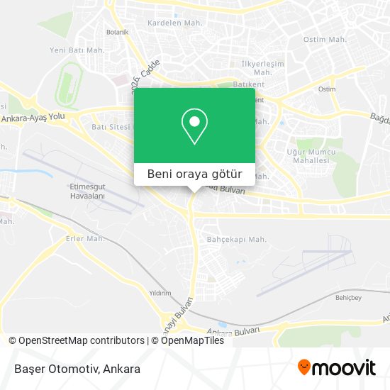 Başer Otomotiv harita