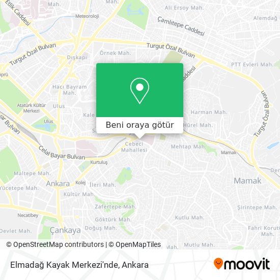 Elmadağ Kayak Merkezi'nde harita