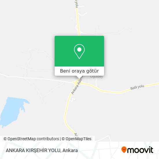 ANKARA KIRŞEHİR YOLU harita