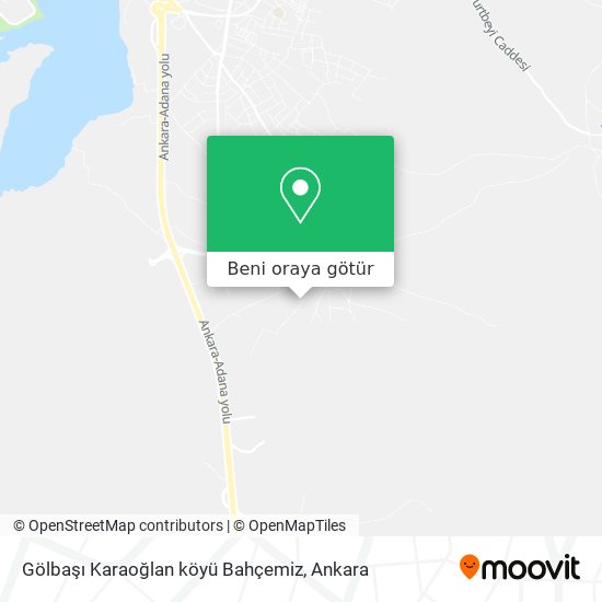 Gölbaşı Karaoğlan köyü Bahçemiz harita