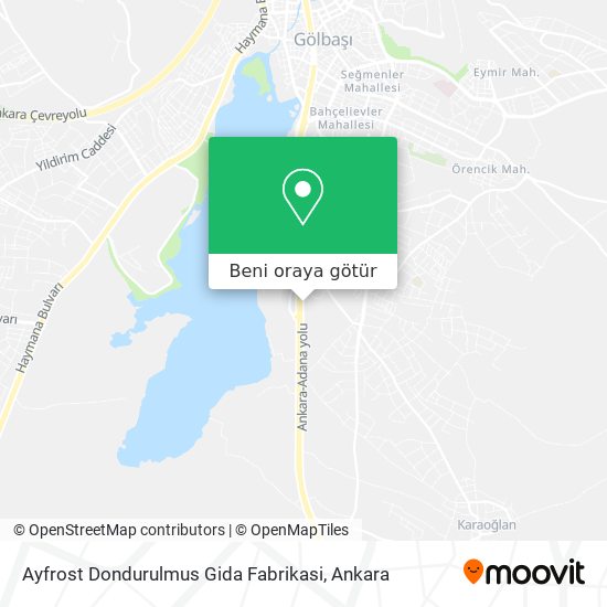 Ayfrost Dondurulmus Gida Fabrikasi harita