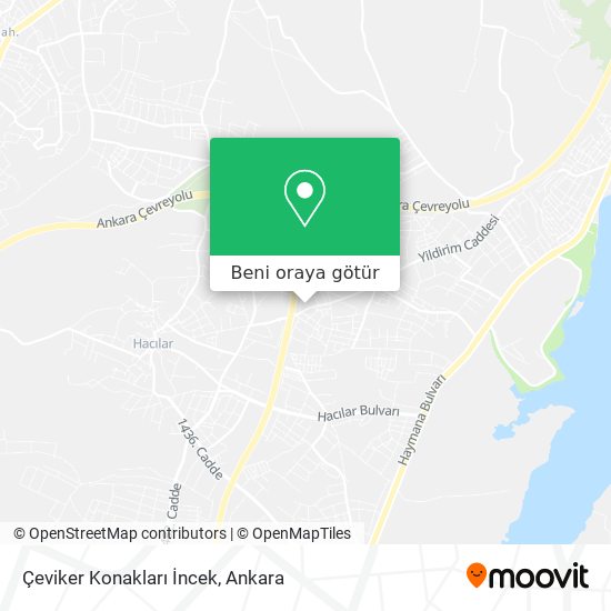 Çeviker Konakları İncek harita