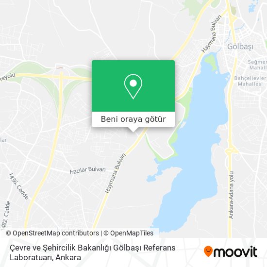 Çevre ve Şehircilik Bakanlığı Gölbaşı Referans Laboratuarı harita