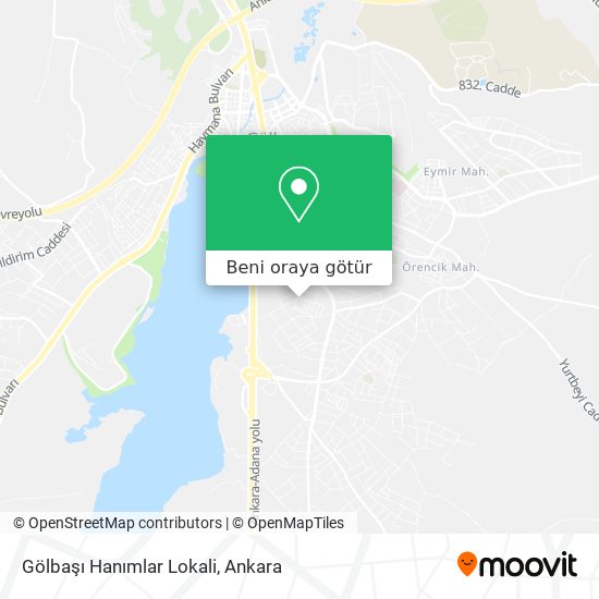 Gölbaşı Hanımlar Lokali harita