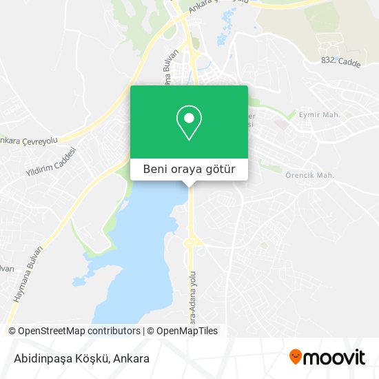 Abidinpaşa Köşkü harita