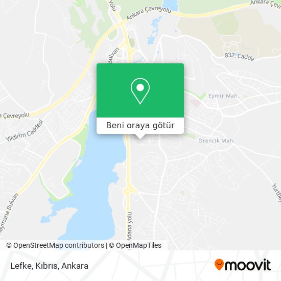 Lefke, Kıbrıs harita