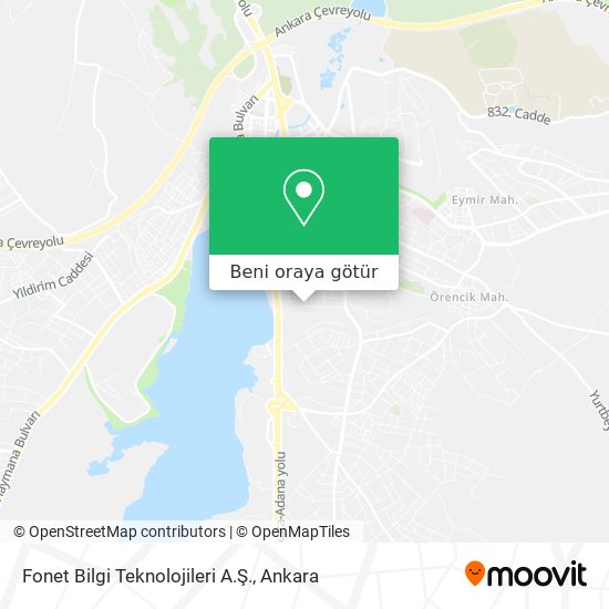 Fonet Bilgi Teknolojileri A.Ş. harita
