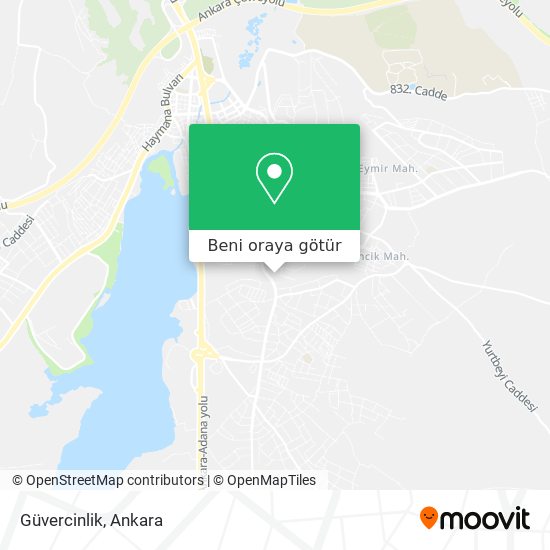 Güvercinlik harita